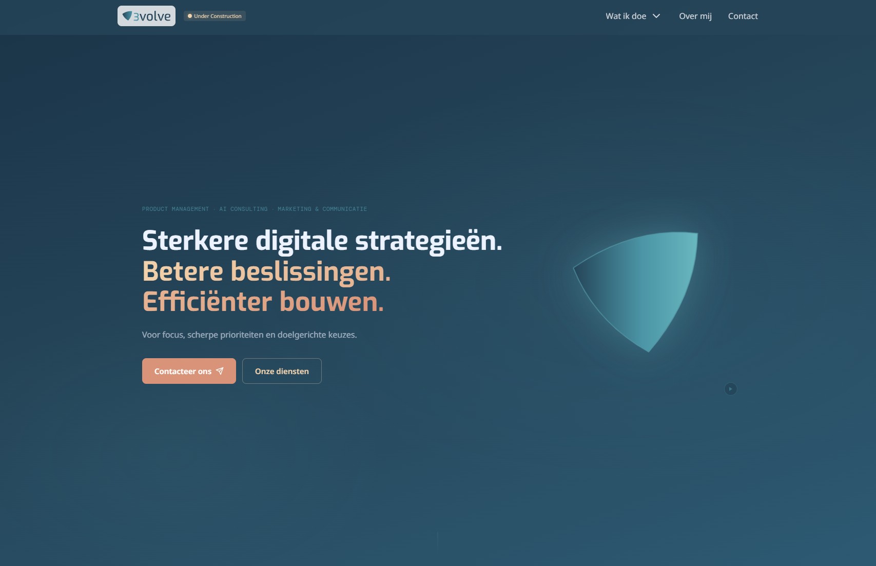 3volve.be Website - Screenshot 3