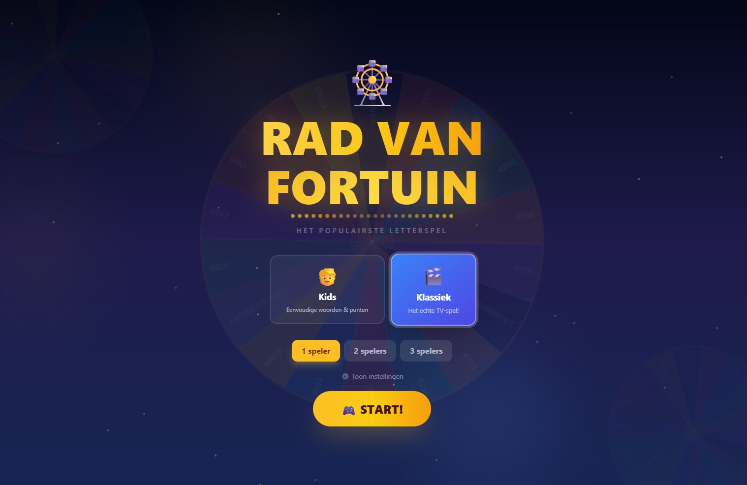 Rad van Fortuin - Screenshot 1